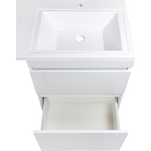 Мебель для ванной Style line Даллас Люкс 48 (110R) подвесная, под стиральную машину, белая эмаль