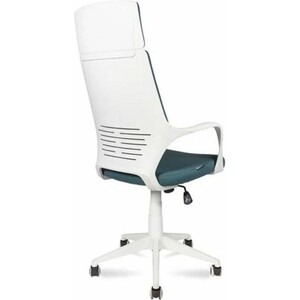 Кресло офисное NORDEN IQ white plastic blue белый пластик/голубая ткань