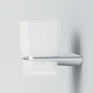 Стакан для ванной Am.Pm Inspire 2.0 матовое стекло, хром (A50A34300)