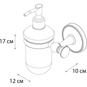Дозатор для жидкого мыла Fixsen Adele хром (FX-55012)