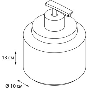 Дозатор для жидкого мыла Fixsen Coin серый (FX-250-1)