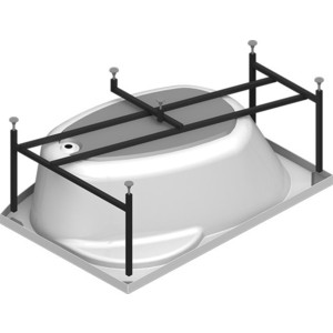 Акриловая ванна Radomir Vannesa Монти 150x105 правая, с каркасом и панелью (2-01-0-2-1-213, 2-21-0-2-0-213)