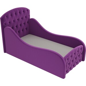 Детская кровать АртМебель Майя Люкс микровельвет фиолетовый