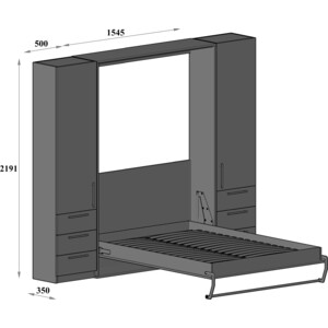 Комплект мебели Элимет Smart 140 венге