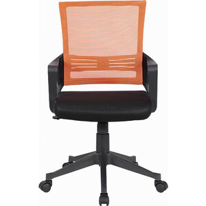 Кресло Brabix Balance MG-320 с подлокотниками комбинированное черное/оранжевое (531832)
