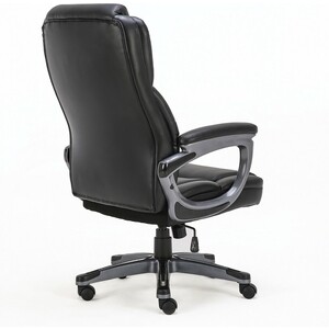 Кресло офисное Brabix Favorite EX-577 пружинный блок рециклированная кожа черное Premium (531934)