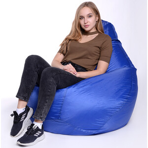Кресло-мешок Bean-bag Груша синее оксфорд XL