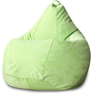 Кресло-мешок Bean-bag Груша салатовый микровельвет XL