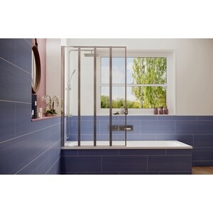 Шторка для ванны Ambassador Bath Screens 90 левая, прозрачная, хром (16041110L)