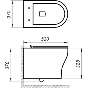 Комплект унитаза BelBagno Acqua с инсталляцией и сиденьем микролифт (BB340CHR, BB2020-1SC, BB001-120, BB015-SR-CHROME)
