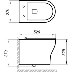 Комплект унитаза BelBagno Acqua с инсталляцией и сиденьем микролифт (BB340CHR, BB216QSC, 38775001)