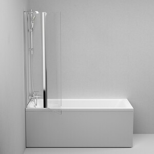 Шторка для ванны Am.Pm Gem 80х140 прозрачная, хром (W90BS-D3W5-140CT)