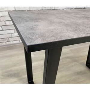 Стол Мир стульев Саен черный /бетон 809