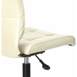 Кресло без подлокотников Brabix Stream MG-314 пятилучие серебристое, экокожа бежевое (532078)