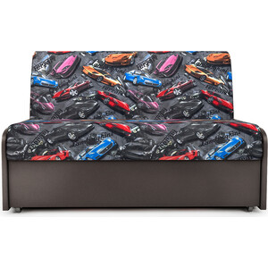 Диван-кровать Шарм-Дизайн Коломбо БП 100 машинки и экокожа шоколад