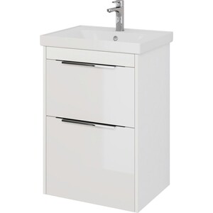 Мебель для ванной Dreja Prime 60 подвесная, с ящиками, белый глянец
