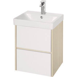 Мебель для ванной Акватон Сканди 45 белая/дуб верона