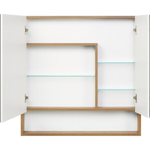 Зеркальный шкаф Акватон Сканди 85 белый/дуб рустикальный (1A252302SDZ90)