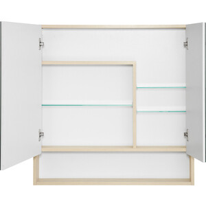 Зеркальный шкаф Акватон Сканди 90 белый/дуб верона (1A252302SDB20)