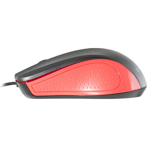 Мышь Oklick 225M USB черный/красный