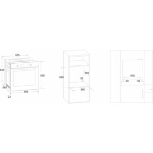 Электрический духовой шкаф LuxDorf B6EO16050