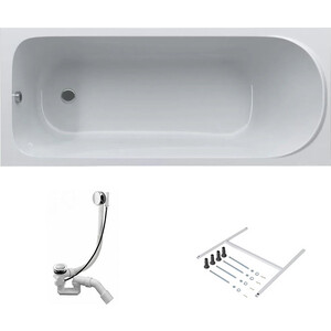 Акриловая ванна Am.Pm Sense 150x70 с каркасом и панелью (W75A-150-070W-KL, W76A-150-070W-P)