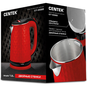 Чайник электрический Centek CT-0022 красный