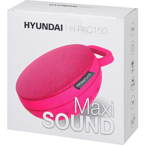 Портативная колонка Hyundai H-PAC150 (моно, 3Вт, Bluetooth, FM) красный