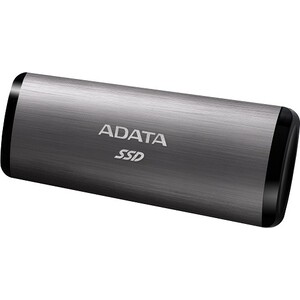 SSD накопитель A-DATA 256GB SE760, External, USB 3.2 Type-C, [R/W -1000/- MB/s] 3D-NAND, титановый серый