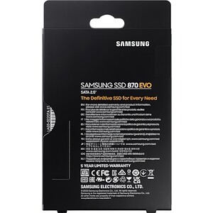 SSD накопитель Samsung 1TB 870 EVO, V-NAND, 2.5", SATA III, [R/W - 560/530 MB/s]