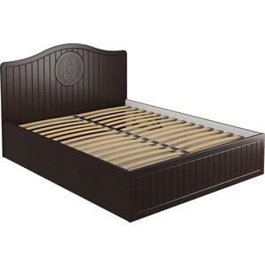 Кровать с ламелями и подъемным механизмом Compass Монблан МБ-606К 190x160 орех шоколадный