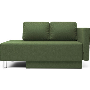 Кушетка Шарм-Дизайн Леон правый зеленая рогожка