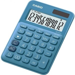 Калькулятор настольный Casio MS-20UC-BU-S-EC синий 12-разр.