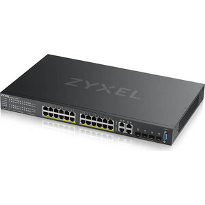 Коммутатор ZyXEL NebulaFlex Pro GS2220-28HP-EU0101F 28G 24PoE+ 375W управляемый