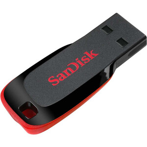 Флеш-диск Sandisk 64Gb Cruzer Blade black/red USB2.0 (SDCZ50-064G-B35)