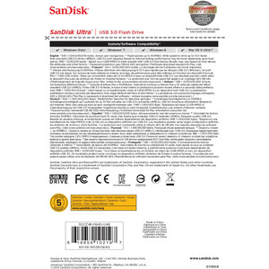 Флеш-диск Sandisk 64Gb Ultra black USB3.0 (SDCZ48-064G-U46)