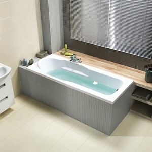 Акриловая ванна Cersanit Santana 150x70 с каркасом (63349, K-RW-SANTANA*150n)