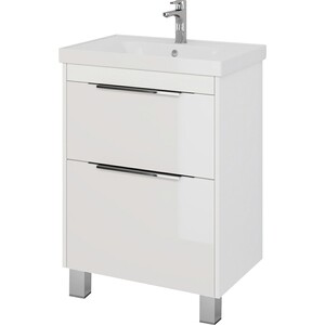Мебель для ванной Dreja Prime 70 напольная, с ящиками, белый глянец