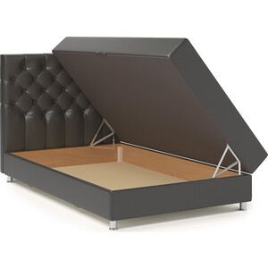 Кровать Шарм-Дизайн Шармэль 100 Корфу коричневый и экокожа шоколад