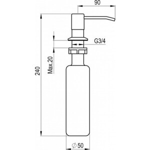 Дозатор для мыла Granula GR-1403 песок