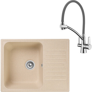 Кухонная мойка и смеситель GranFest Quarz GF-Z13, Lemark Comfort LM3071C-Gray с сифоном, бежевая, Quarz GF-Z13, Lemark Comfort LM3071C-Gray с сифоном, бежевая
Кухонная мойка и смеситель GranFest Quarz GF-Z13, Lemark Comfort LM3071C-Gray с сифоном, бежевая, Quarz GF-Z13, Lemark Comfort LM3071C-Gray с сифоном, бежевая