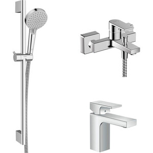 Комплект смесителей Hansgrohe Vernis Shape с душевым гарнитуром, хром (71450000, 71568000, 26275000), Vernis Shape с душевым гарнитуром, хром (71450000, 71568000, 26275000)
Комплект смесителей Hansgrohe Vernis Shape с душевым гарнитуром, хром (71450000, 71568000, 26275000), Vernis Shape с душевым гарнитуром, хром (71450000, 71568000, 26275000)