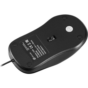 Мышь Oklick 155M черный оптическая (1600dpi) USB (4but) (M354RU)