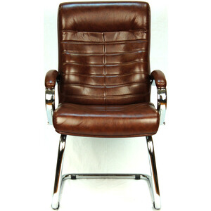 Кресло для посетителей Everprof Orion CF экокожа коричневый