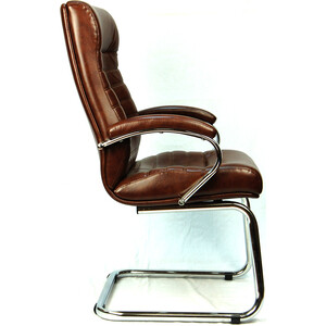 Кресло для посетителей Everprof Orion CF экокожа коричневый