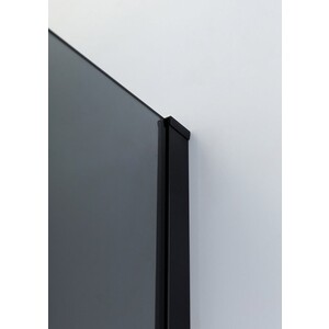 Душевая дверь Cezares Slider B-1 110-100х195 тонированная, черная (SLIDER-B-1-100/110-GRIGIO-NERO)