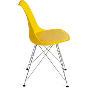Стул TetChair Tulip iro chair(mod.EC-123) металл/пластик 54,5x48x83,5 желтый