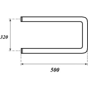 Полотенцесушитель водяной Point 500х350 П-образный, хром (PN35335)