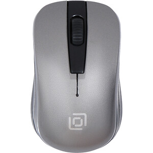 Мышь Oklick 445MW черный/серый оптическая (1600dpi) беспроводная USB для ноутбука (3but) (945814)