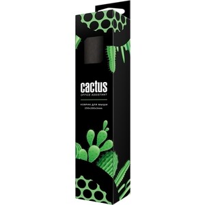 Коврик для мыши Cactus Green Logo зеленый 250x200x3 мм (CS-MP-C01S)